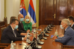 26 October 2020 National Assembly Speaker Ivica Dacic with Russian Ambassador to Serbia Alexander Botsan-Kharchenko